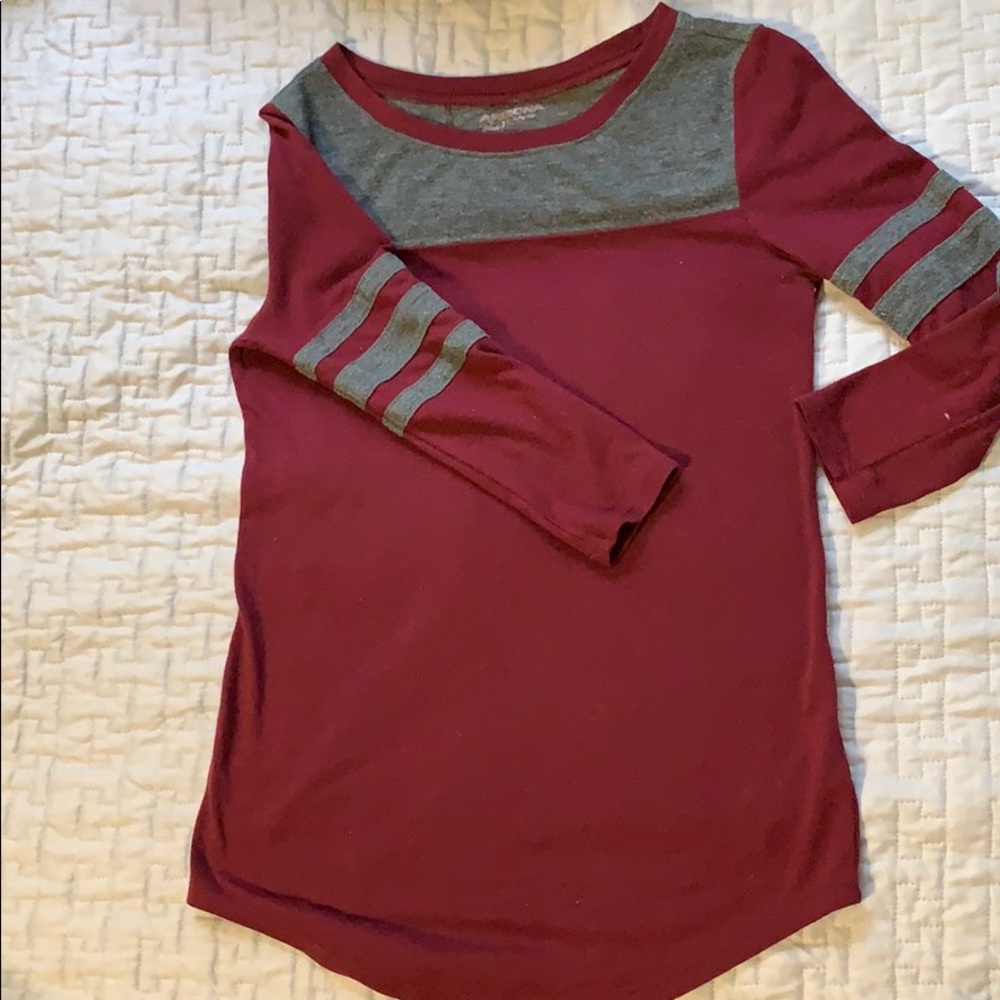 Arizona maroon/grey long sleeve